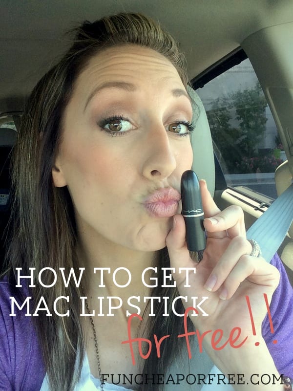 Get free MAC lipstick by turning in empty containers! Details at FunCheapOrFree.com