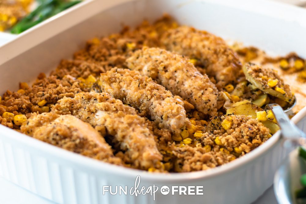 Delicious chicken in a casserole, from Fun Cheap or Free