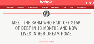 MEET THE SAHM WHO PAID OFF $15K OF DEBT IN 13 MONTHS AND NOW LIVES IN HER DREAM HOME