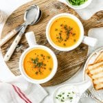 A delicious and easy butternut squash soup recipe from Fun Cheap or Free