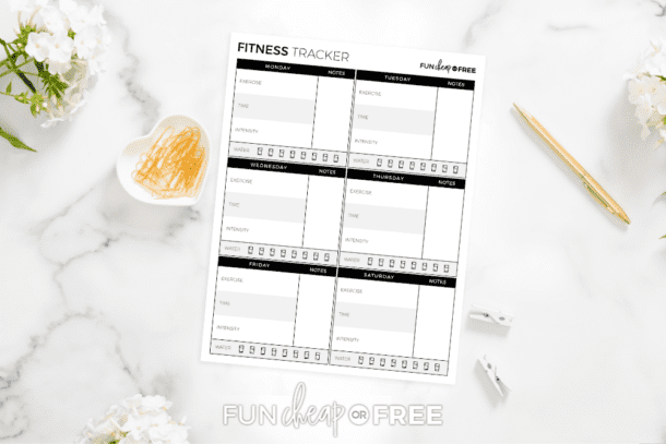 Nutrition Log + Food Tracker | FREE Printables - Fun Cheap or Free