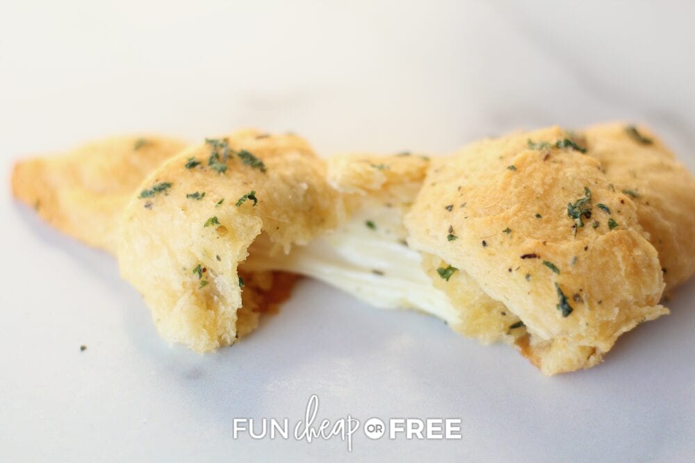Stuffed crescent rolls on a counter, from Fun Cheap or Free