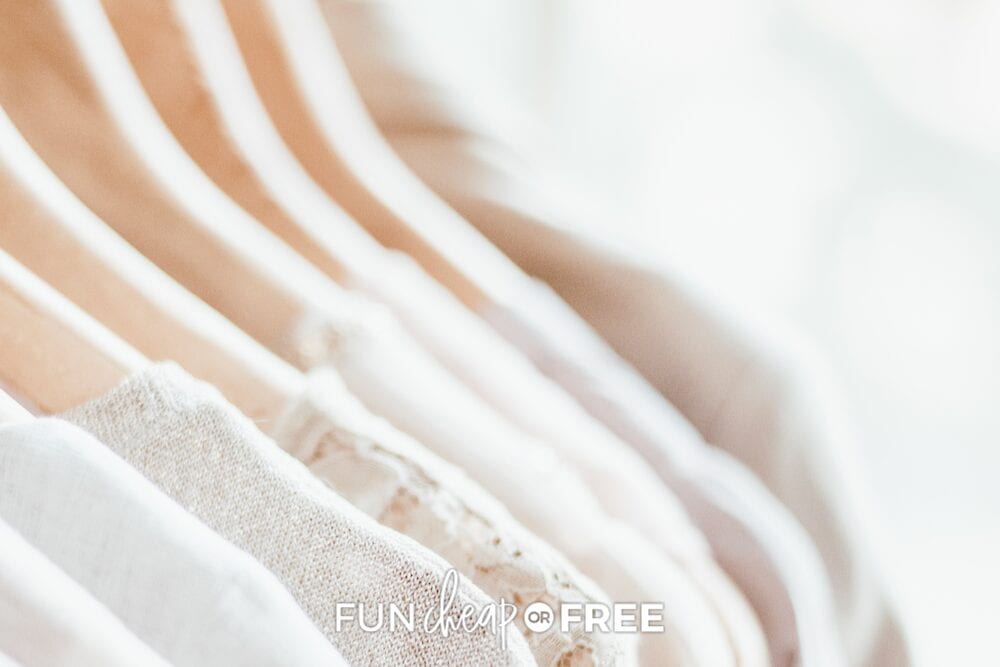 Use these tips from Fun Cheap or Free to clean out your closet!