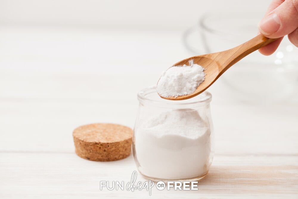 spoon with baking soda, from Fun Cheap or Free
