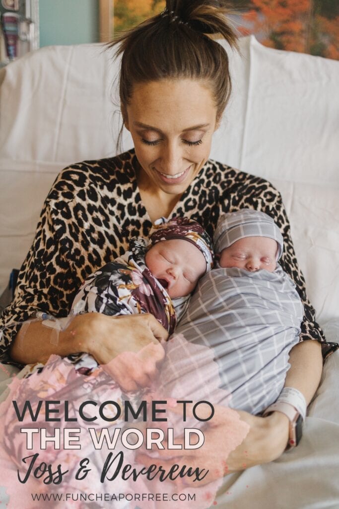 Welcome to the world Joss and Devereux Page! #ThePageTwins
