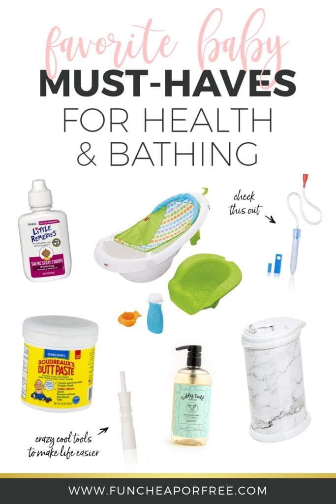 Various health and bathing twin must haves, from Fun Cheap or Free