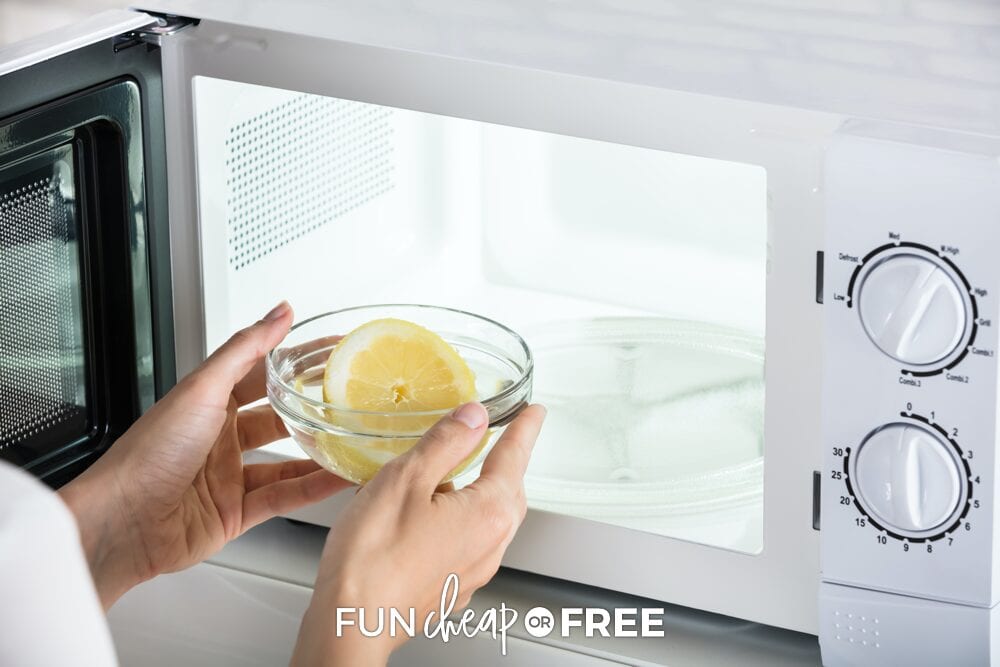 cleaning microwave, from Fun Cheap or Free