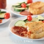 Baked Italian sandwich recipe on a plate, from Fun Cheap or Free