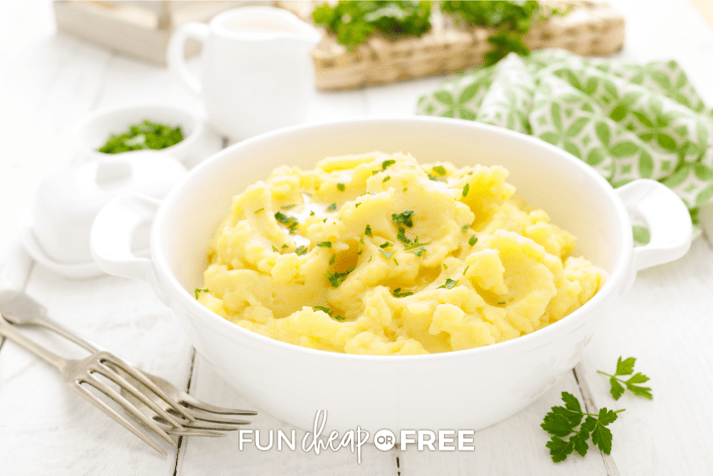 Mashed Potatoes with parsley, from Fun Cheap or Free