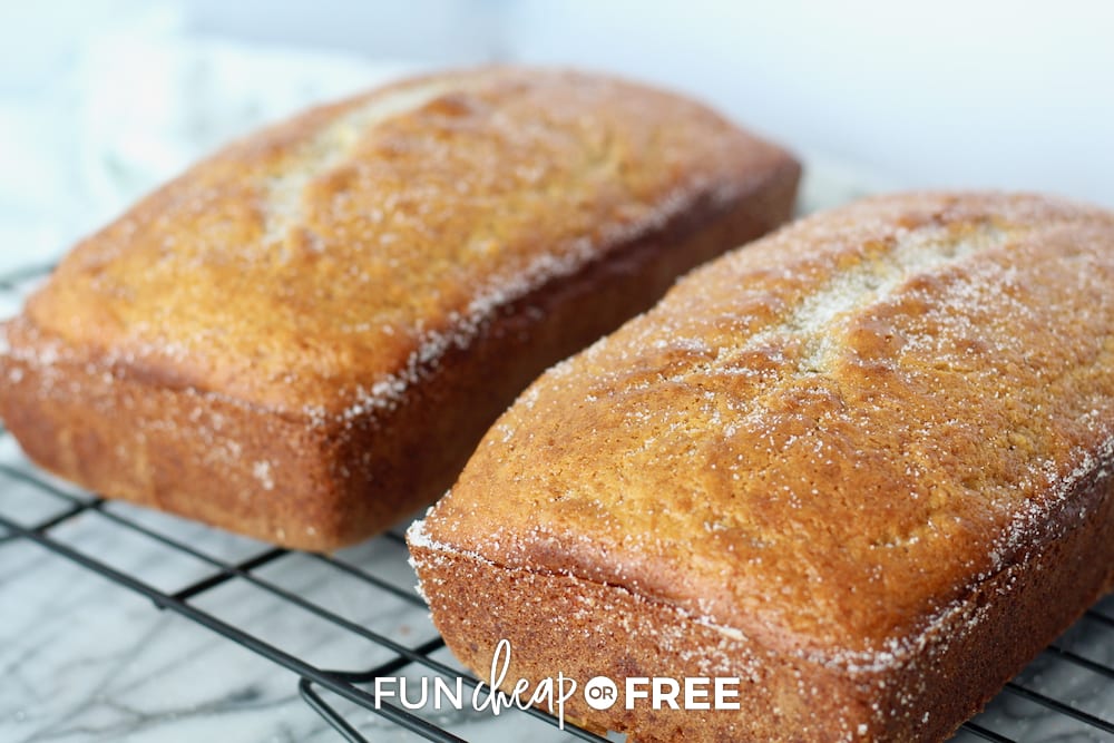 two loaves of banana bread, from Fun Cheap or Free