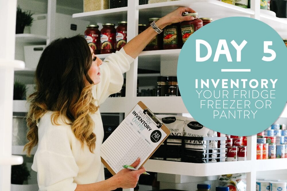 Jordan doing a pantry inventory, from Fun Cheap or Free