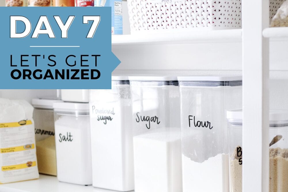 Canisters in a pantry, from Fun Cheap or Free