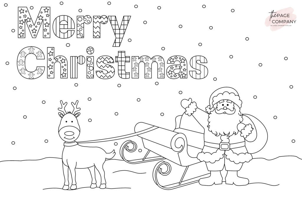 Merry Christmas Coloring Pages Free Download Printable