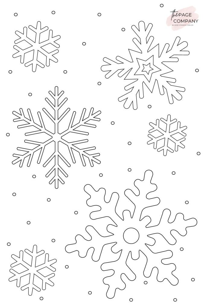 Snowflakes Coloring Pages Free Download Printable
